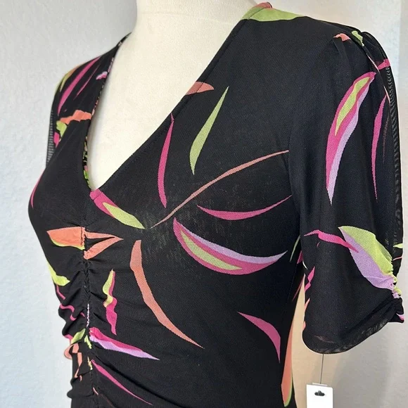 Maggy London V-Neck Reversible A-line Mesh Multi Occasion Dress Size Small NWT - Picture 10 of 16